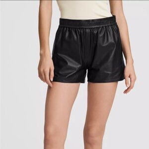 NWT rag & bone Leather Shorts